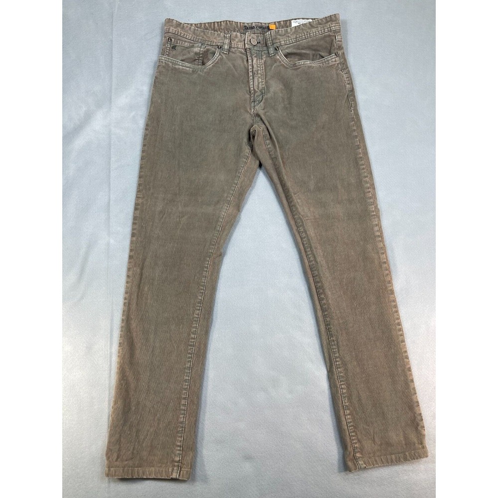 Tailor Vintage Corduroy Pants Men’s Size 34x29 Canaan Slim Fit Brown Green